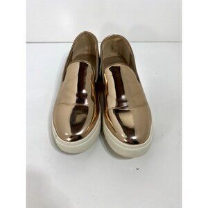 Glaze Golden Metallic Slip-On Shoes Size 8